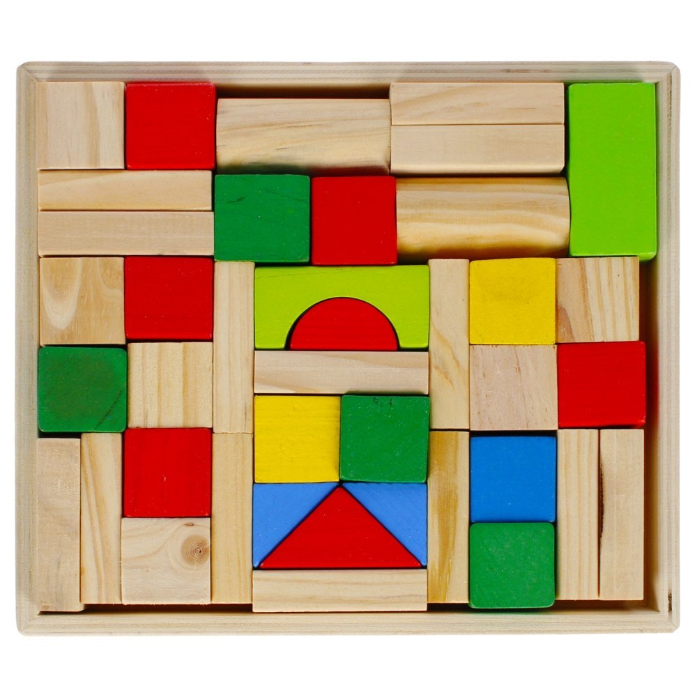 WOODEN BLOCKS COLOR TRAY MEGA CREATIVE 482399